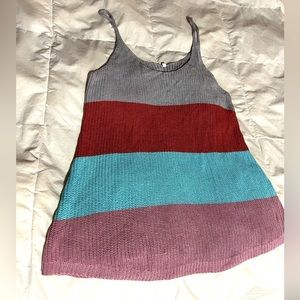 Striped Women’s Lightweight Knit Cami Top Size S